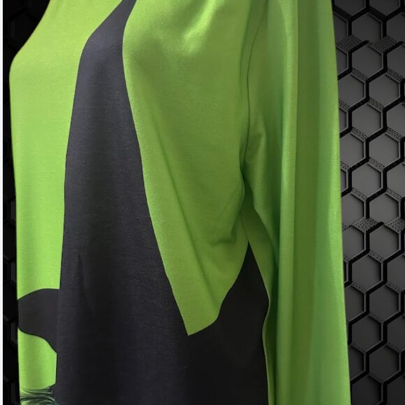 New Women's Shirt Halloween Witch Print Long Sleeve Shirt Size L - Picture 4 of 6